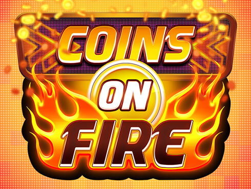 Coin Up: Hot Fire স্লট গেমের আইকন — লাল ফায়ার প্রতীক ও সোনালি কয়েনের থিম
